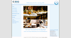 Desktop Screenshot of procatering.de