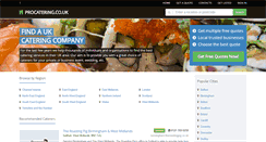 Desktop Screenshot of procatering.co.uk