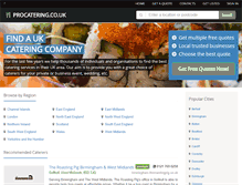 Tablet Screenshot of procatering.co.uk